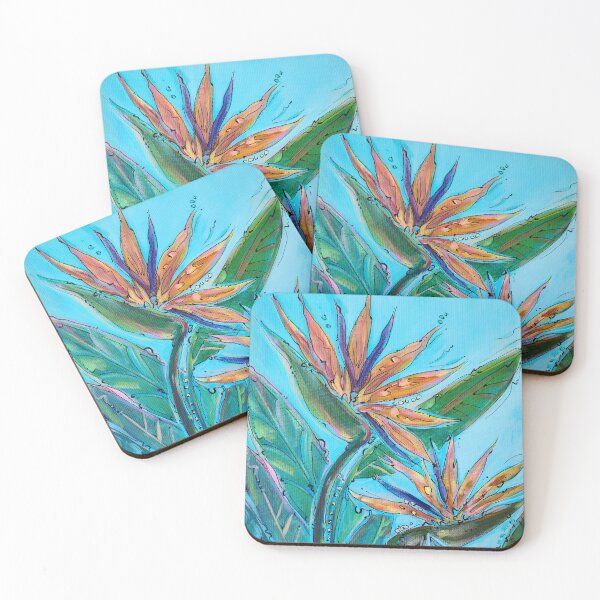 Item preview, Three Birds~ A Birds Of Paradise Painting designed and sold by ovashti.