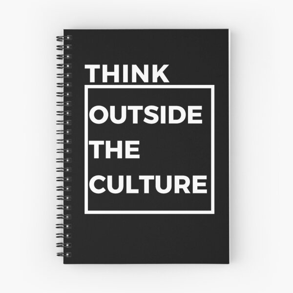 Item preview, Think Outside the Culture White letter with black background designed and sold by dineshshop1.