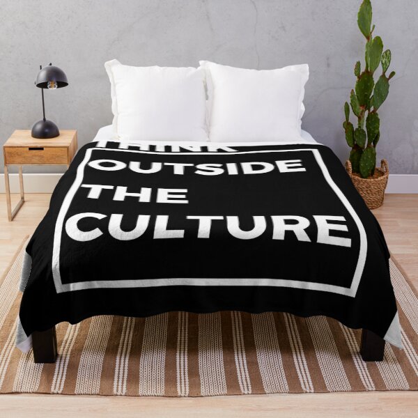 Item preview, Think Outside the Culture White letter with black background designed and sold by dineshshop1.