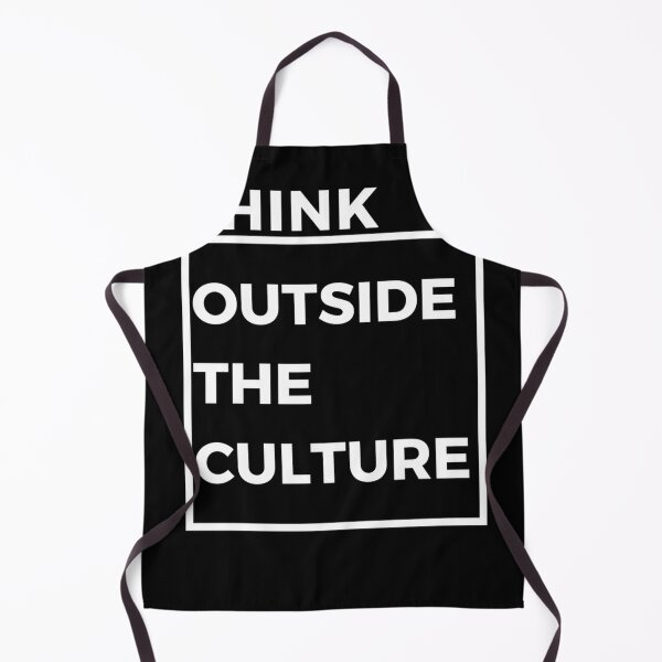 Item preview, Think Outside the Culture White letter with black background designed and sold by dineshshop1.