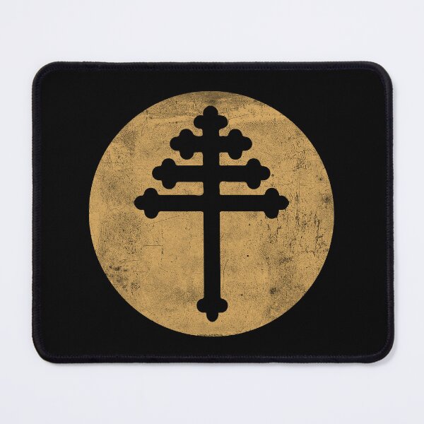 Item preview, Maronite cross in gold circle designed and sold by IsisOsiris.