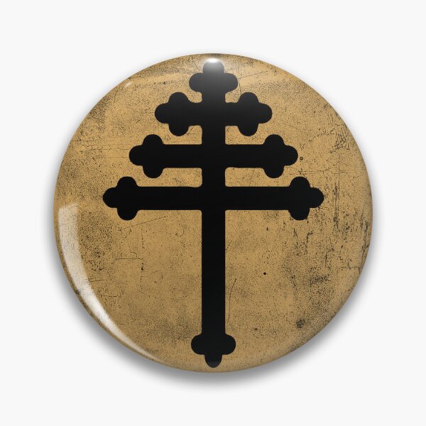 Item preview, Maronite cross in gold circle designed and sold by IsisOsiris.