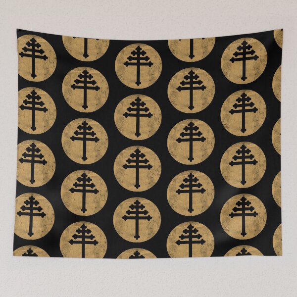 Item preview, Maronite cross in gold circle designed and sold by IsisOsiris.