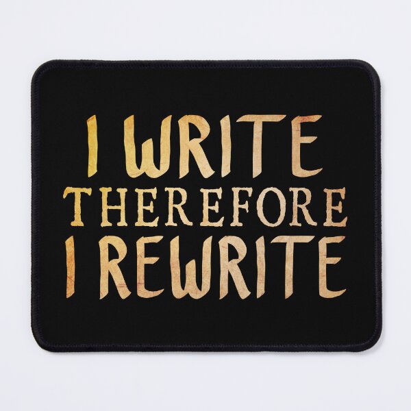 Item preview, I Write, Therefore I Rewrite  designed and sold by ACC .