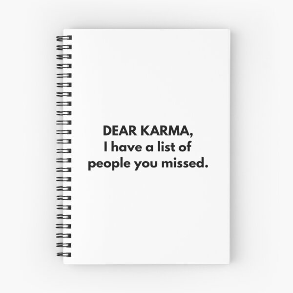 Item preview, Dear Karma, I Have a List of People designed and sold by RiseandShineTee.