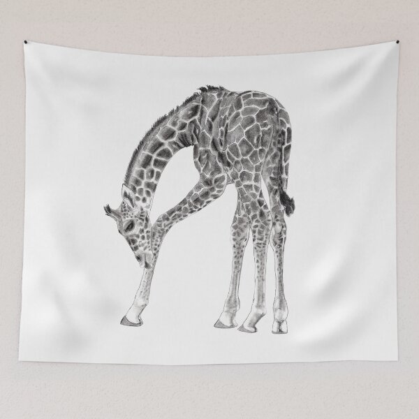 Item preview, Giraffe licking itself designed and sold by SylvieG18.