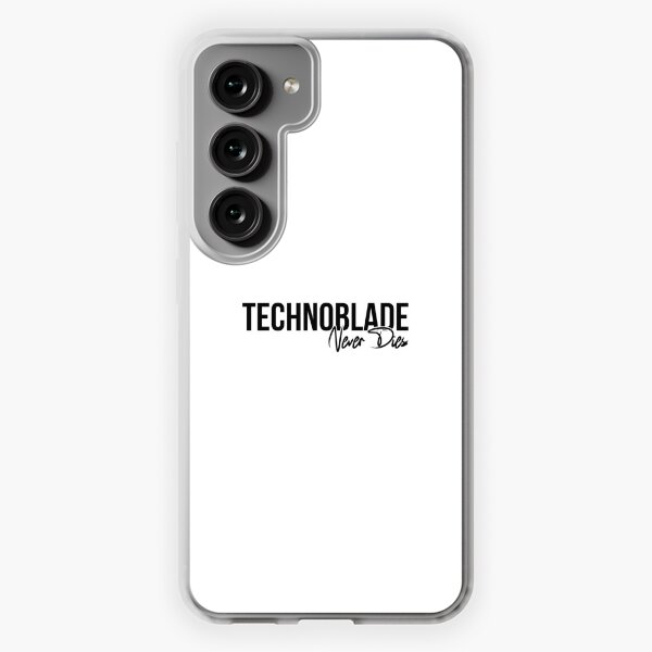 Technoblade Never Dies Blood God Pattern Clear Phone Case for