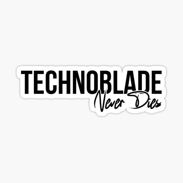 Techoblade Never Dies Sticker  Star RIP -  Sweden