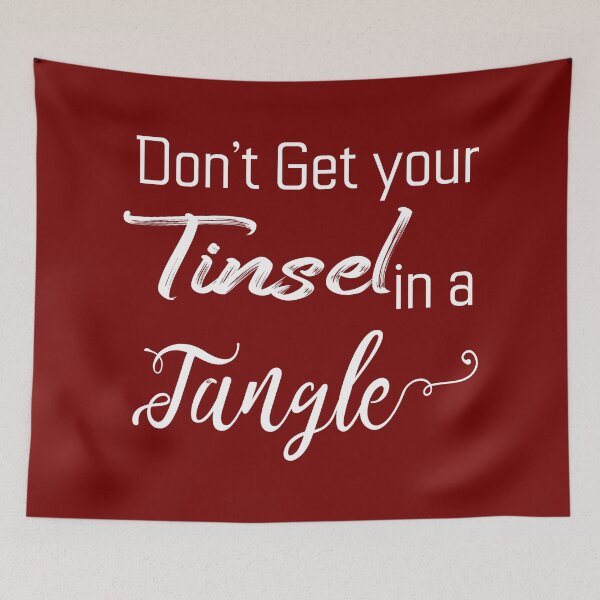 Item preview, Dont get your tinsel in a tangle Sweatshirt, by DAM Creative, designed and sold by DAM Creative ⭐⭐⭐⭐⭐.