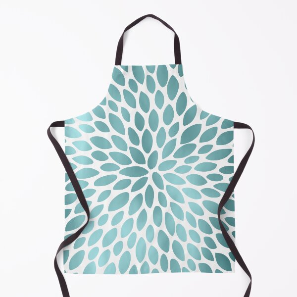Artikelvorschau, Floral Bloom in Teal and White entworfen und verkauft von meggydesigns.