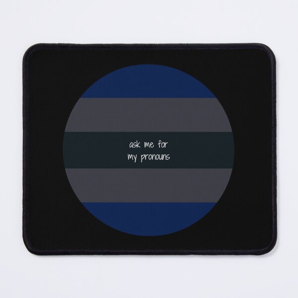 Item preview, Ask Me For My Pronouns Gendervoid designed and sold by seraphmars.