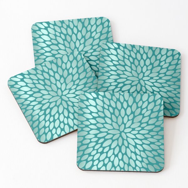 Artikelvorschau, Floral Bloom in Teal entworfen und verkauft von meggydesigns.