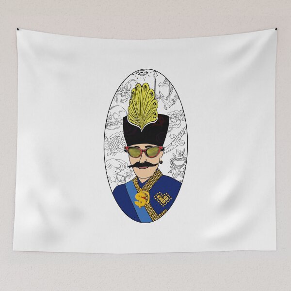 Item preview, Qajar shah - Art persan (iranian) designed and sold by Persian Pride Official.