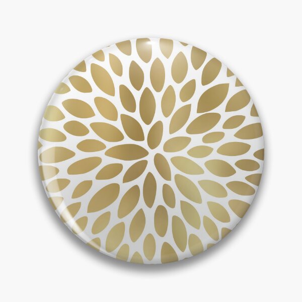 Artikelvorschau, Floral Bloom in White and Gold entworfen und verkauft von meggydesigns.