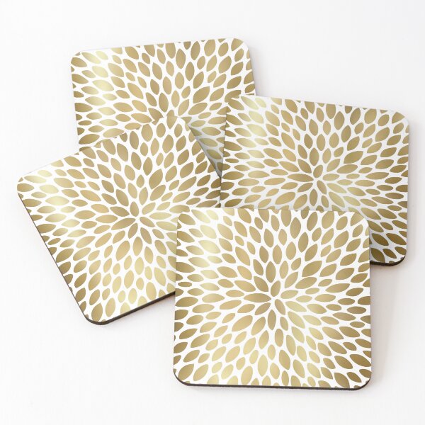 Item preview, Floral Bloom in White and Gold designed and sold by meggydesigns.
