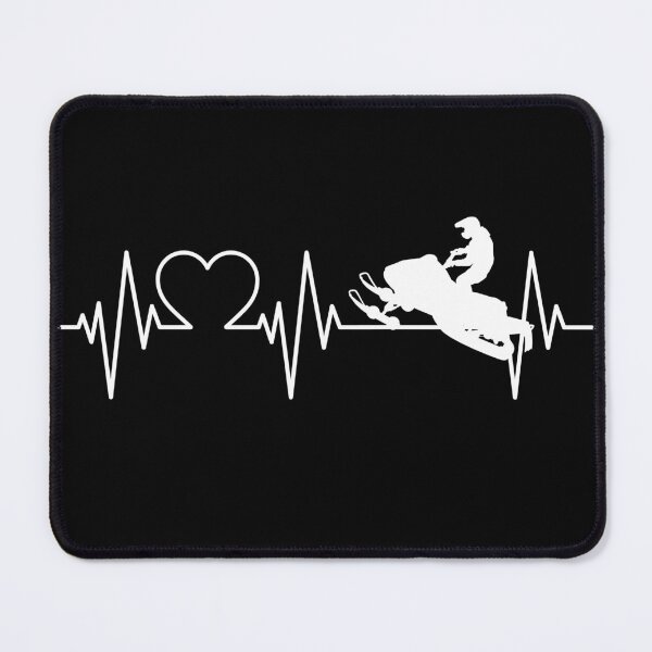 Item preview, I Love Snowmobiles Heartbeat EKG designed and sold by GreatWest.
