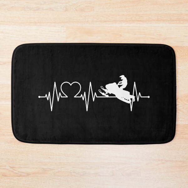 Item preview, I Love Snowmobiles Heartbeat EKG designed and sold by GreatWest.