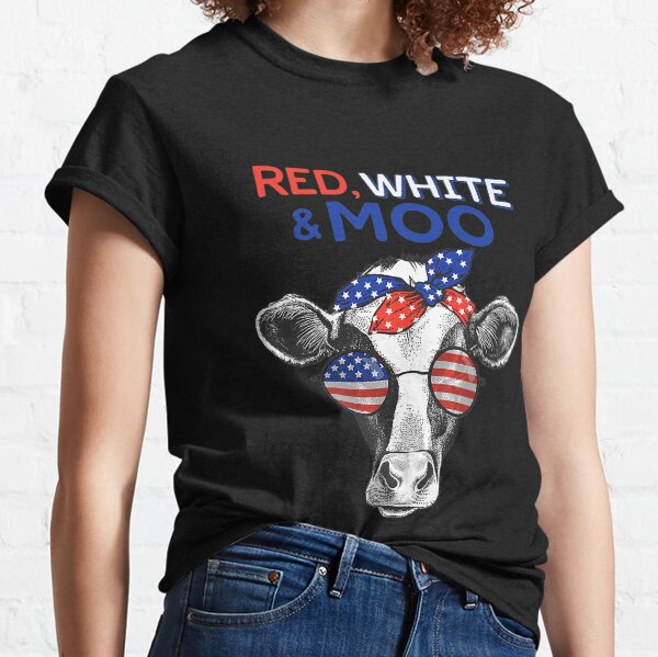 4th of july cow shirt