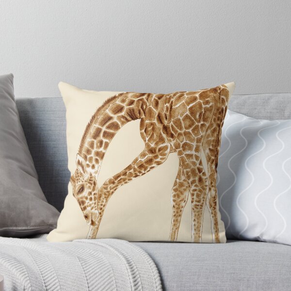 Item preview, Giraffe licking itself - brown colorized version designed and sold by SylvieG18.