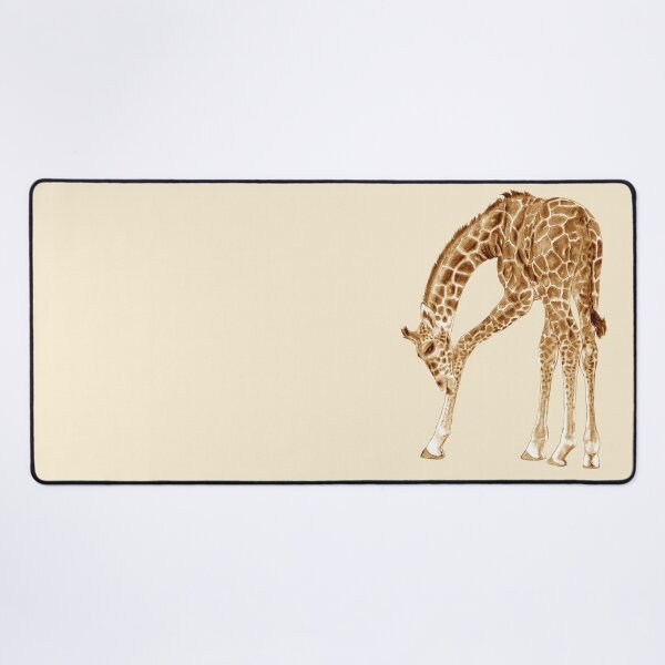 Item preview, Giraffe licking itself - brown colorized version designed and sold by SylvieG18.