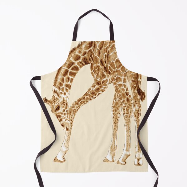 Item preview, Giraffe licking itself - brown colorized version designed and sold by SylvieG18.