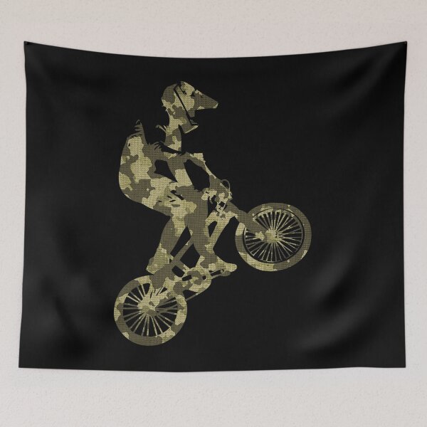 Item preview, BMX Racing Extreme sports Bike Rider camouflage design designed and sold by quickydfbv46.