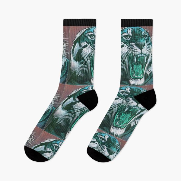 Item preview, Ferocious Roaring Tigers (Green) designed and sold by Thomas Dossman.
