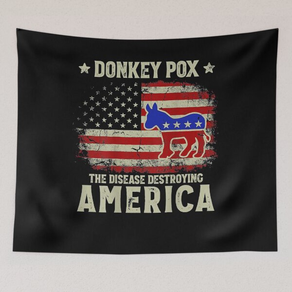 Item preview, Funny Biden Donkey Pox The Disease Destroying America designed and sold by margeretelser.