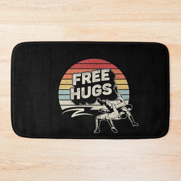 Item preview, Vintage Retro Wrestling Funny Free Hugs Wrestling designed and sold by CatchSomeRays.