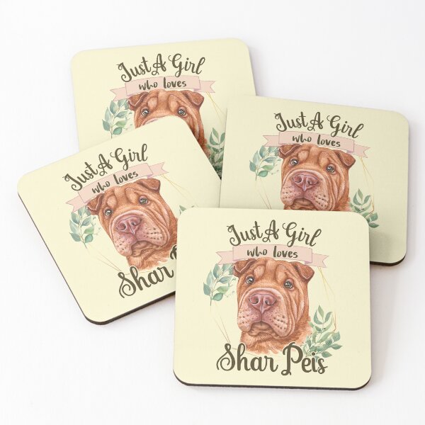 Item preview, Just a Girl Who Loves Shar Peis - Shar Pei Dogs designed and sold by DebbisPalette.