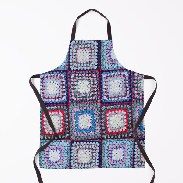 Item preview, knitted background granny square designed and sold by SolArt88.