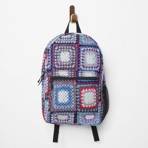 Item preview, knitted background granny square designed and sold by SolArt88.