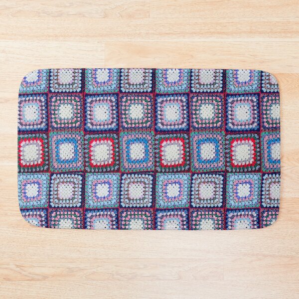 Item preview, knitted background granny square designed and sold by SolArt88.
