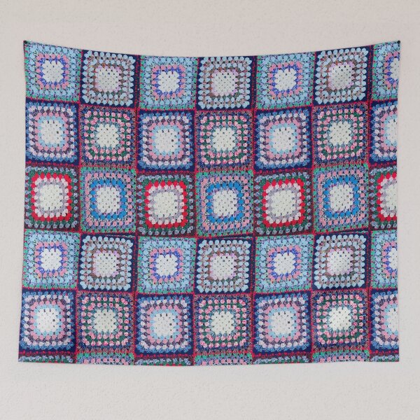 Item preview, knitted background granny square designed and sold by SolArt88.
