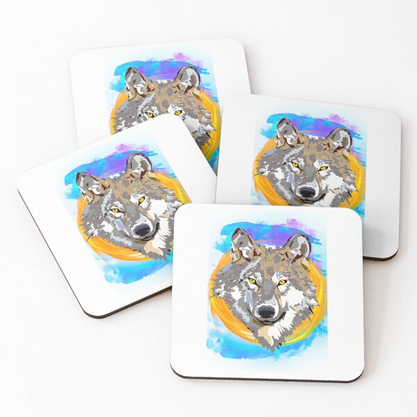 Item preview, Wolf with Moon designed and sold by speakupandshine.