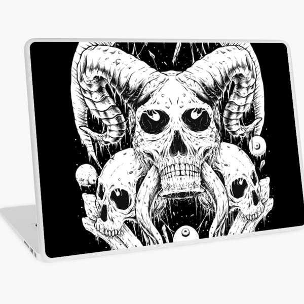 15.6" TaylorHe Laptop Vinyl Skin Sticker Decal Cool Skull Dark Art Gothic 