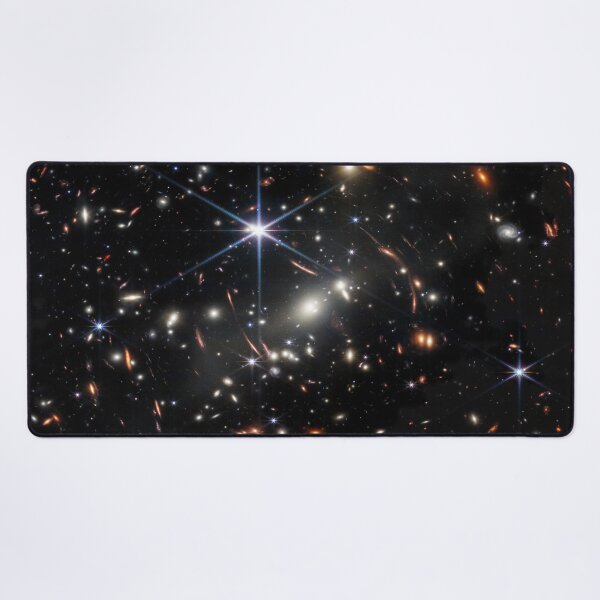 James Webb's First Deep Field (James Webb/JWST) — space poster Desk Mat