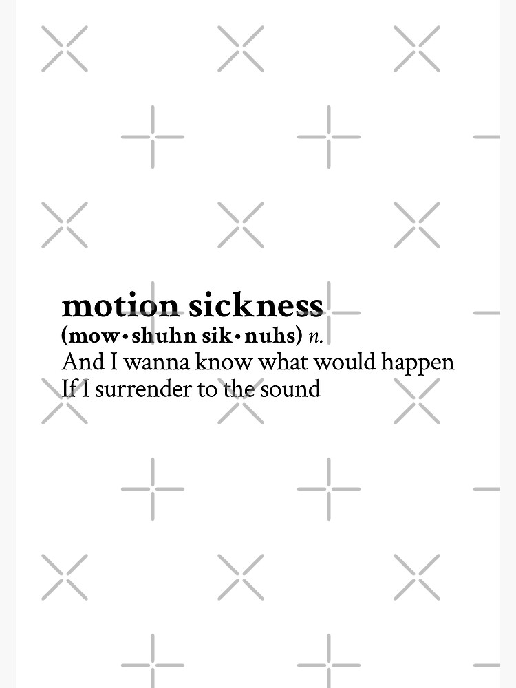 "Motion Sickness by Phoebe Bridgers" Poster for Sale by StickTheSong