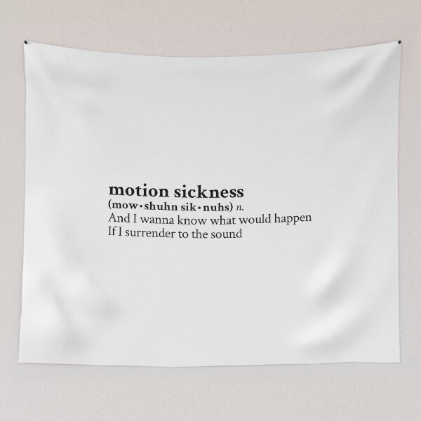 Item preview, Motion Sickness by Phoebe Bridgers designed and sold by StickTheSong.