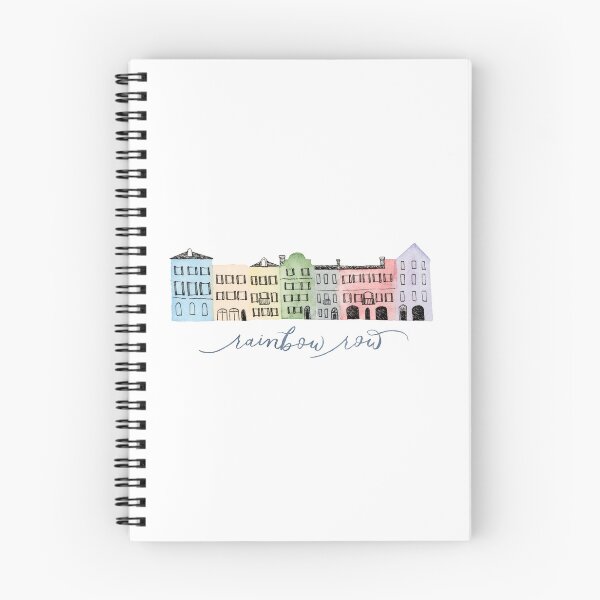 Item preview, Rainbow Row Watercolor & Ink designed and sold by AlexaMartinDes.