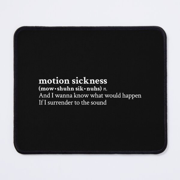 Item preview, Motion Sickness by Phoebe Bridgers Aesthetic Quote Black designed and sold by StickTheSong.