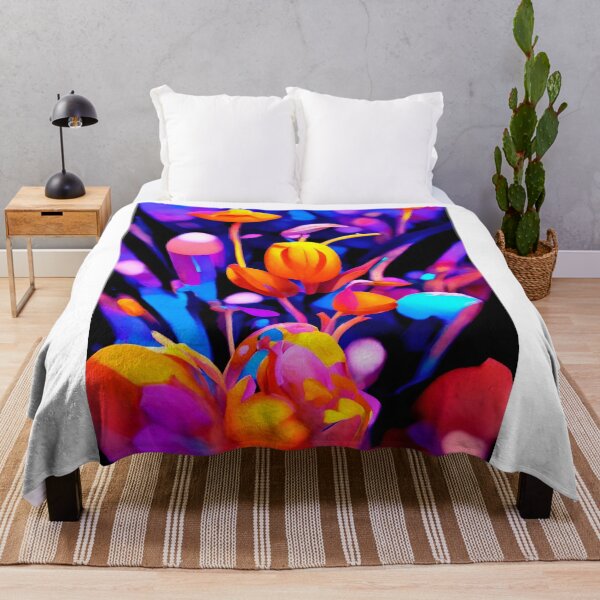 Item preview, Neon flowers designed and sold by ReverieTown.