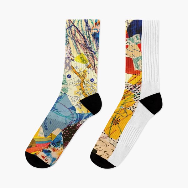 Item preview, Collage of street map rainbow colours and patterns designed and sold by TheRightHonMP.