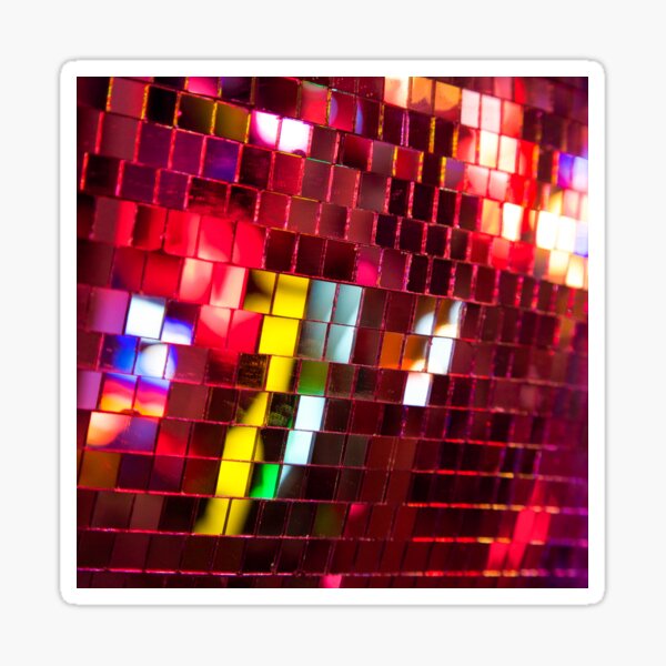 Disco Ball (orange/pink) | Poster