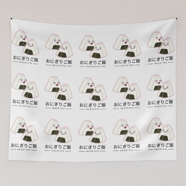 Item preview, Kawaii Onigiri Japanese Rice Balls designed and sold by bsrishika.
