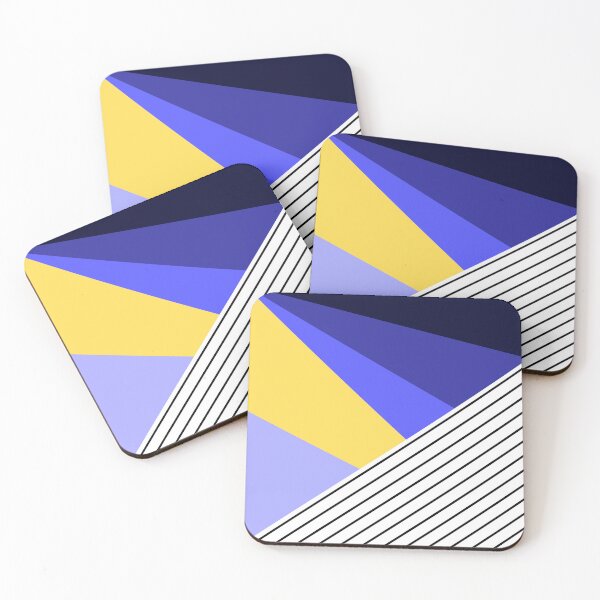 Artikelvorschau, Blue Geometric Pattern with Stripes entworfen und verkauft von Arianna Khalil.