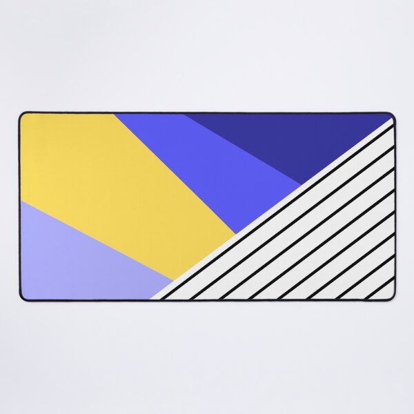Artikelvorschau, Blue Geometric Pattern with Stripes entworfen und verkauft von Arianna Khalil.