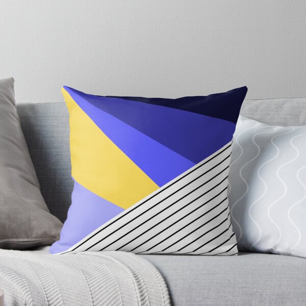 Artikelvorschau, Blue Geometric Pattern with Stripes entworfen und verkauft von Arianna Khalil.