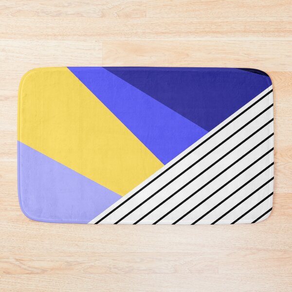 Artikelvorschau, Blue Geometric Pattern with Stripes entworfen und verkauft von Arianna Khalil.