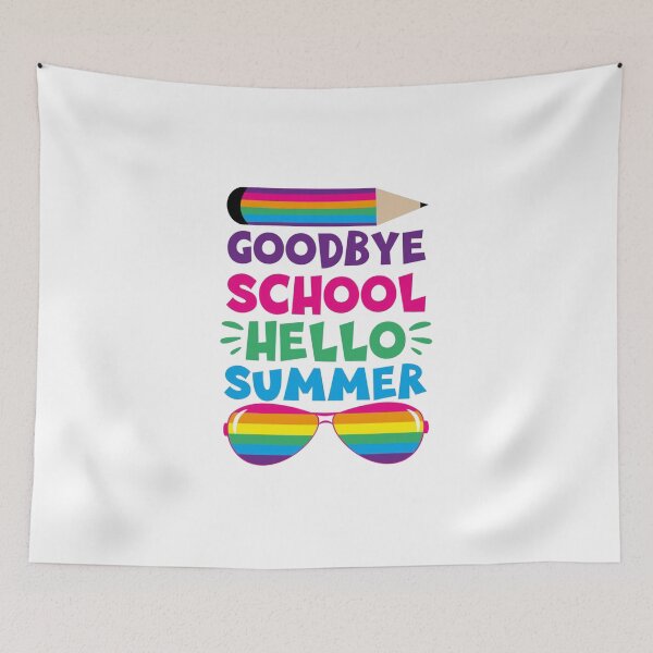Item preview, GOODBYE SCHOOL Hello Summer designed and sold by DOKU_TEAM SHIRT.